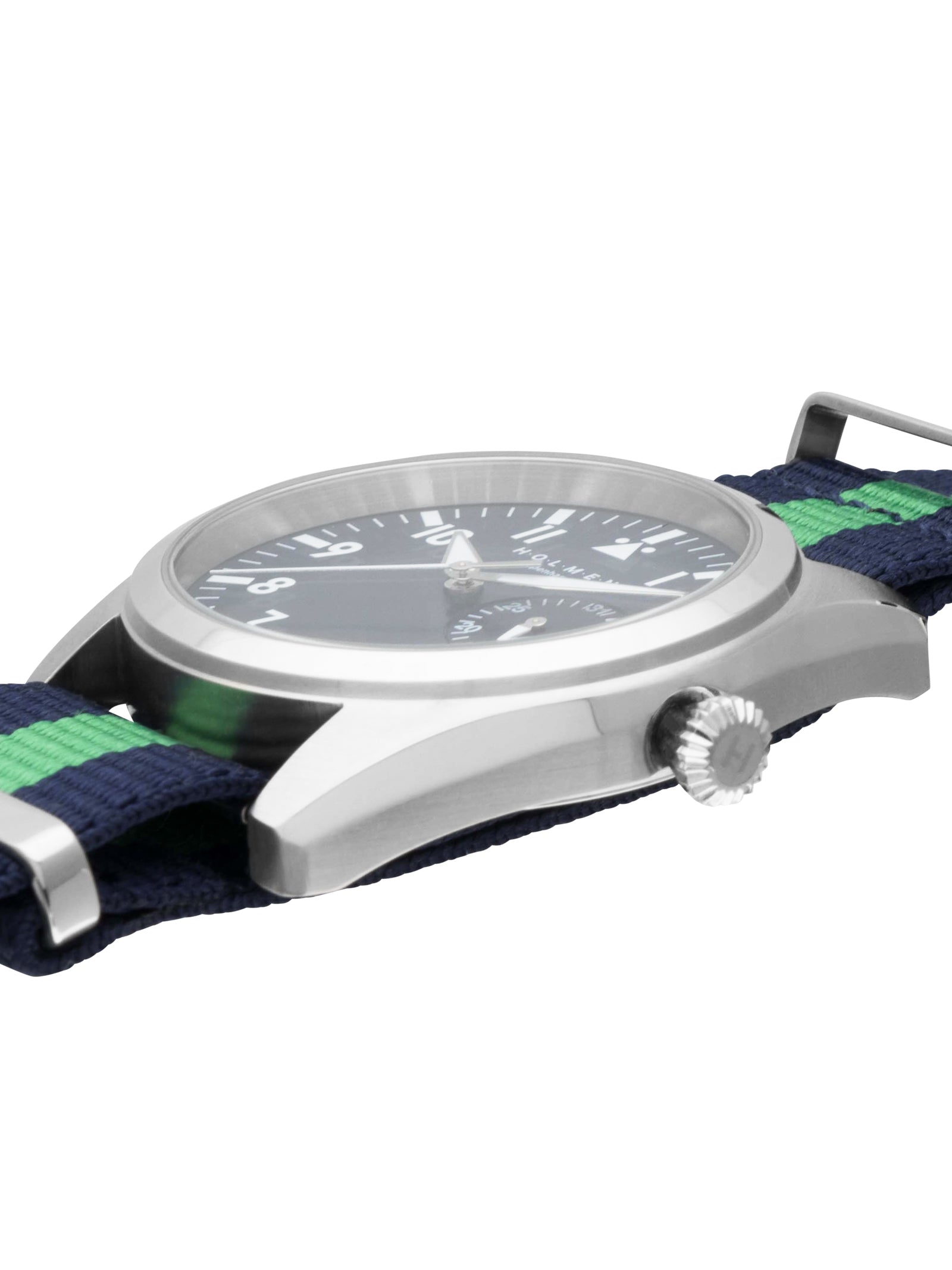 City watch 42mm navy blue dial with blue/green nato strap