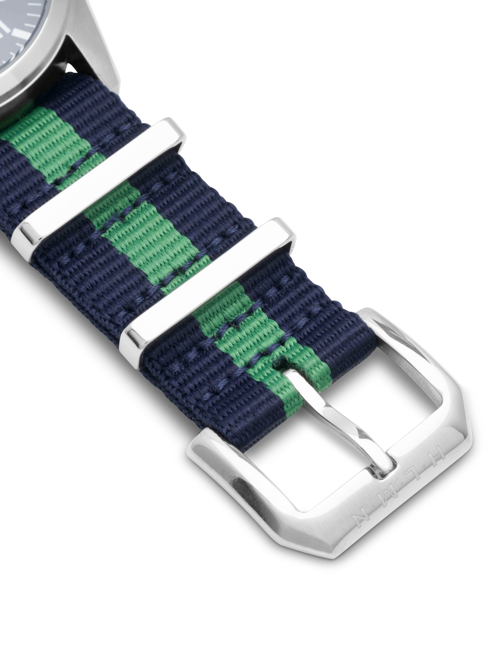 City watch 42mm navy blue dial with blue/green nato strap