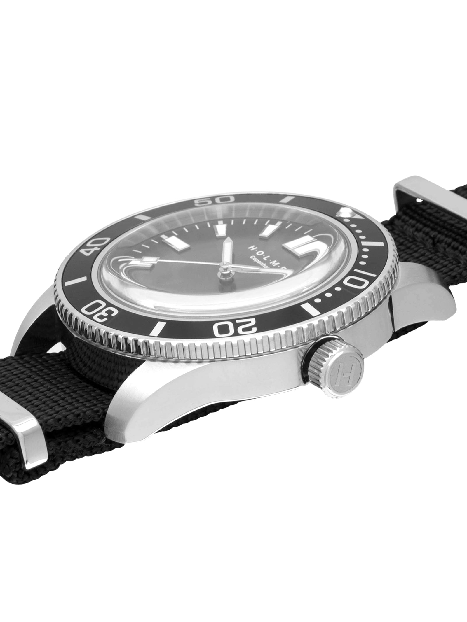 Explorer watch 44mm grey/black dial with black nato strap
