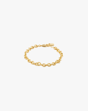 ØBRO CABLE BRACELET GOLD 4MM