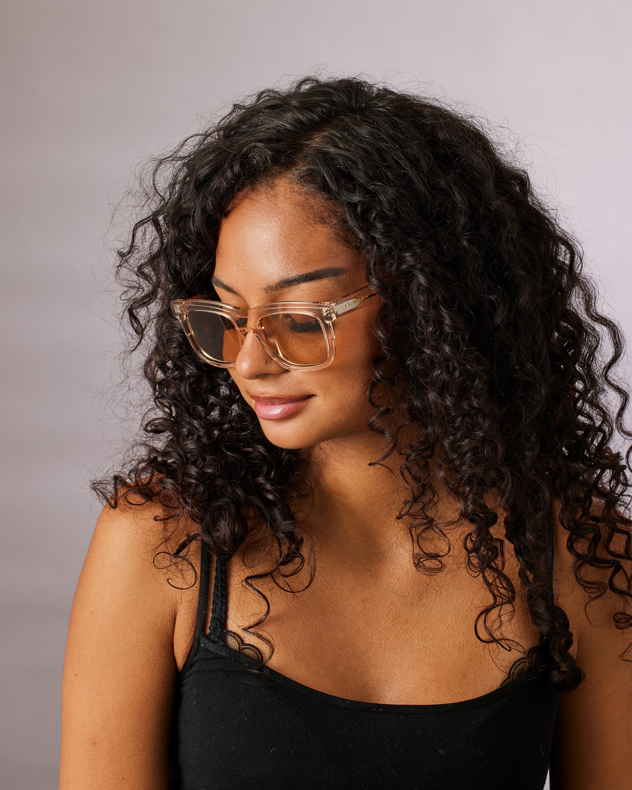 Adventurer crystal champagne sunglasses