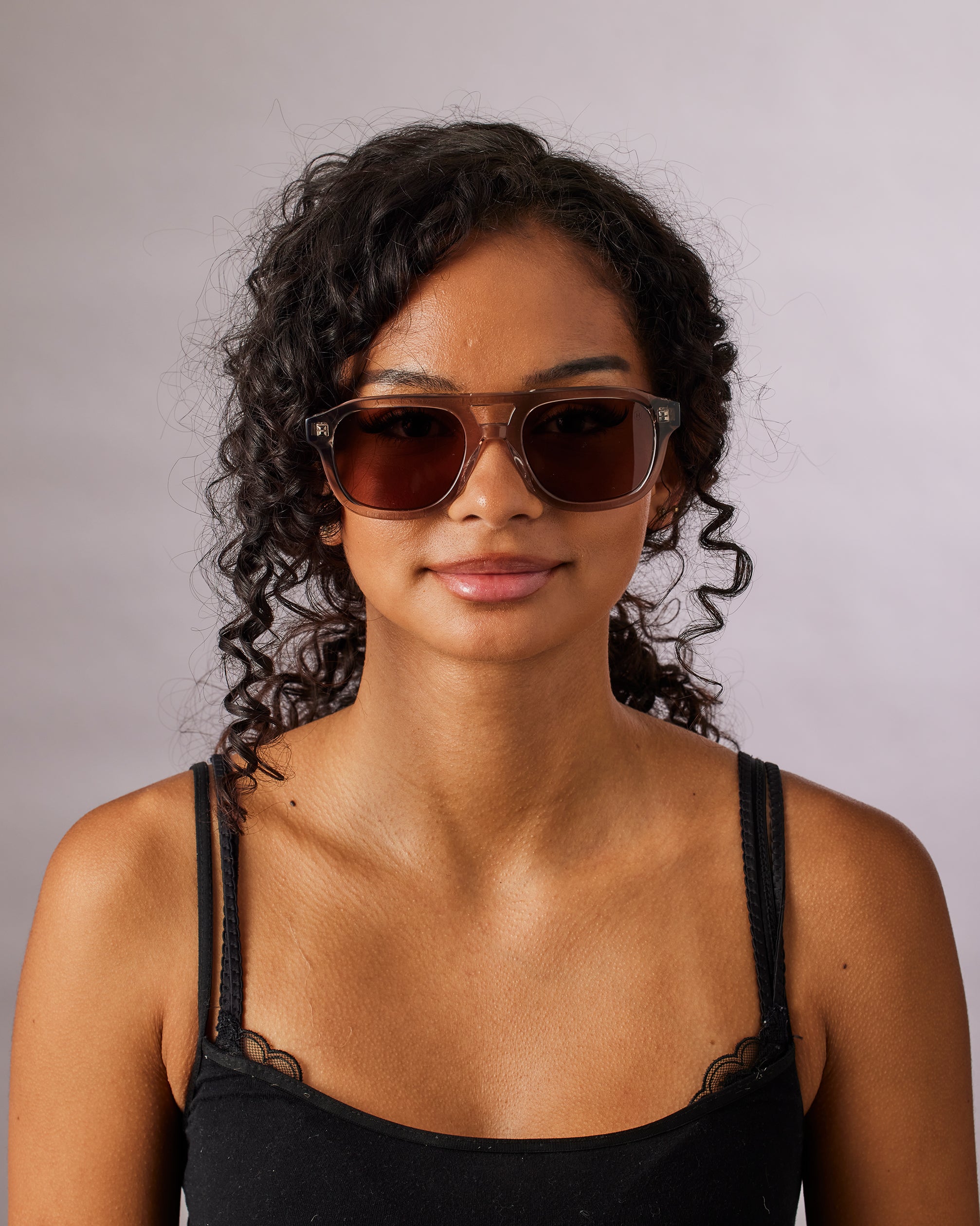 Explorer crystal light smoked brown sunglasses
