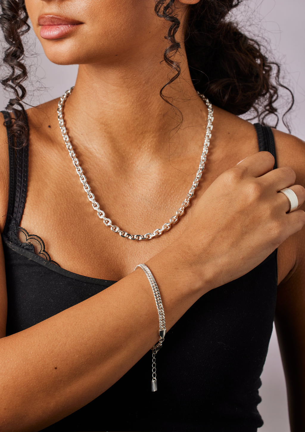 CITY NECKLACE 6MM SILVER