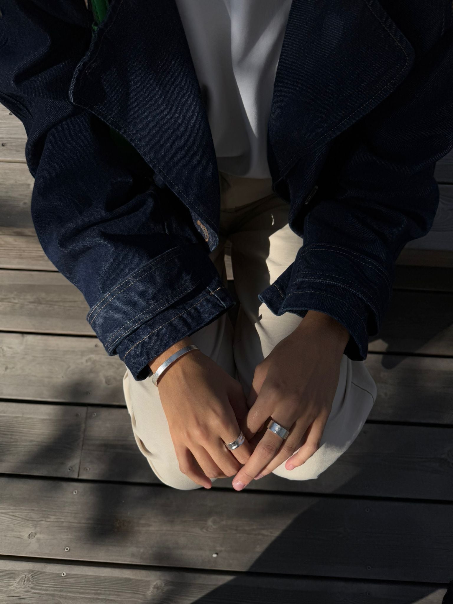 CITY RING BRUSHED SILVER 8MM