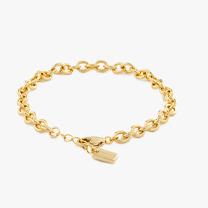 ØBRO CABLE BRACELET GOLD 4MM