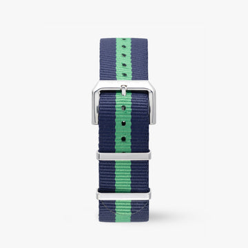 Navy/Green mesh Nato strap with HOLMEN logo