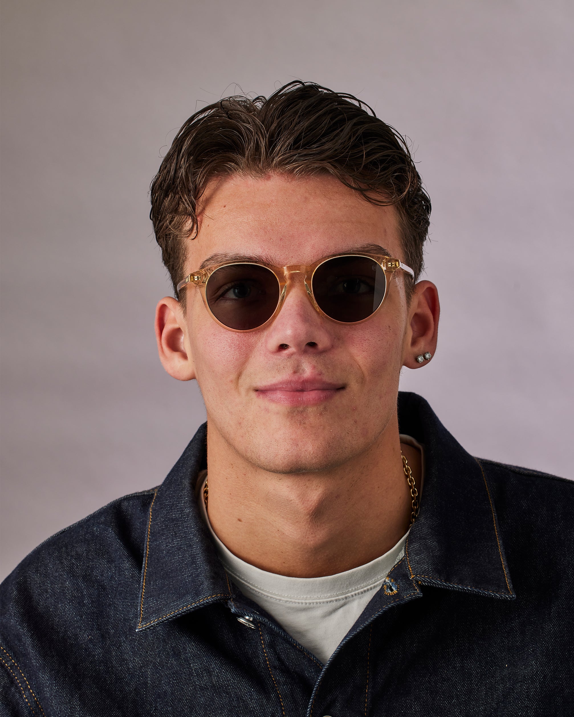 City crystal champagne sunglasses