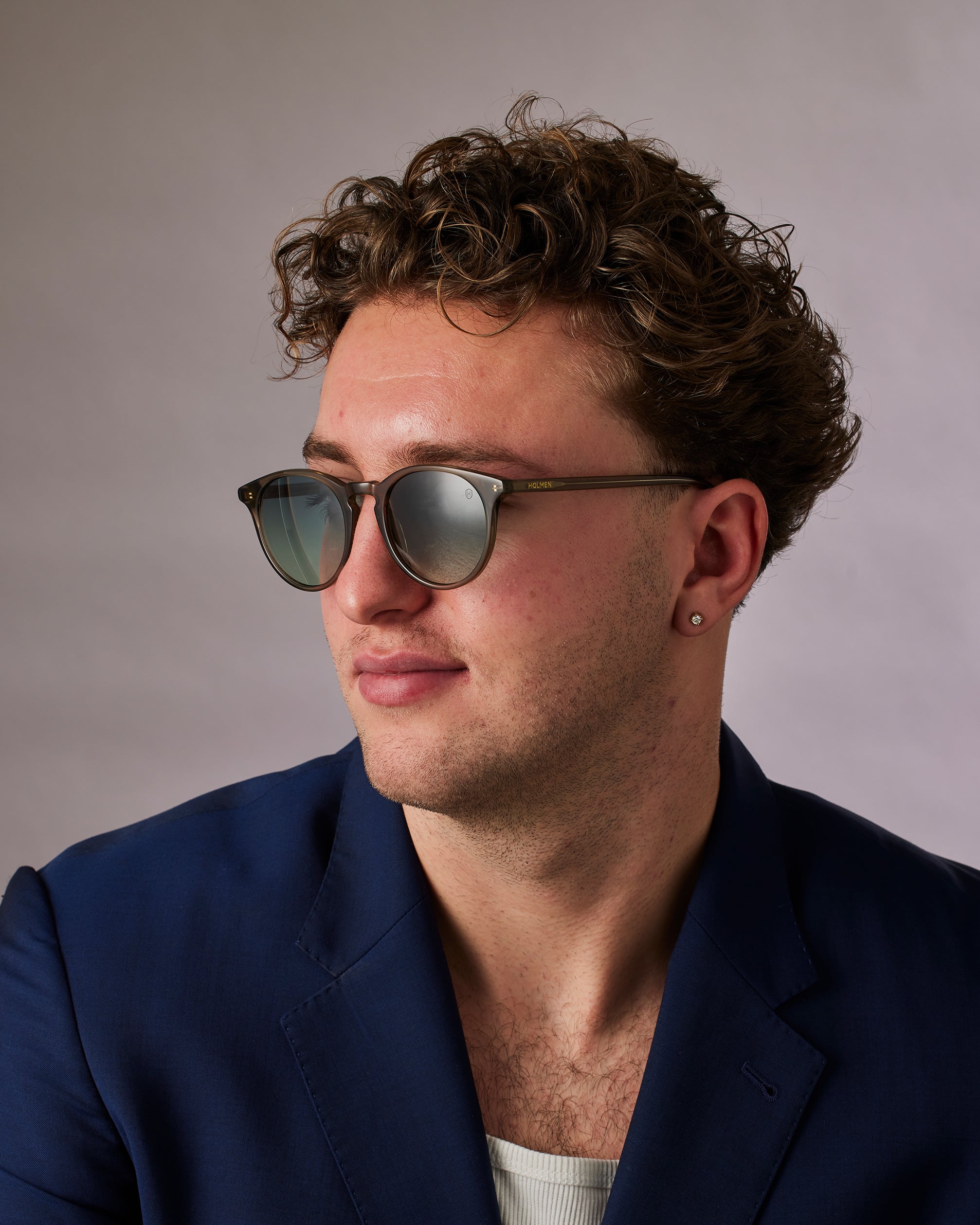 City crystal bottle green sunglasses