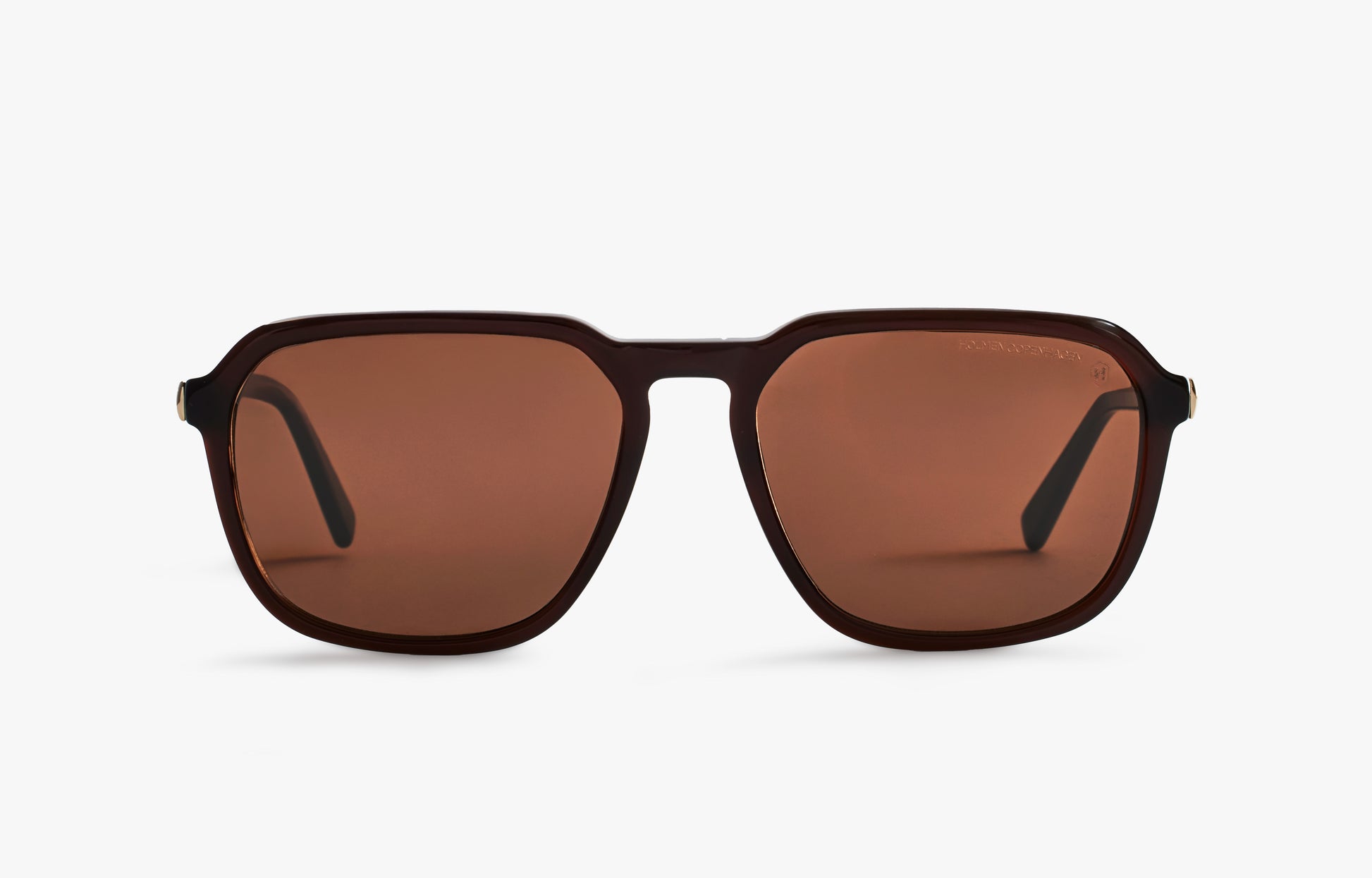 TRIANGLEN MILKY DARK BROWN SUNGLASSES