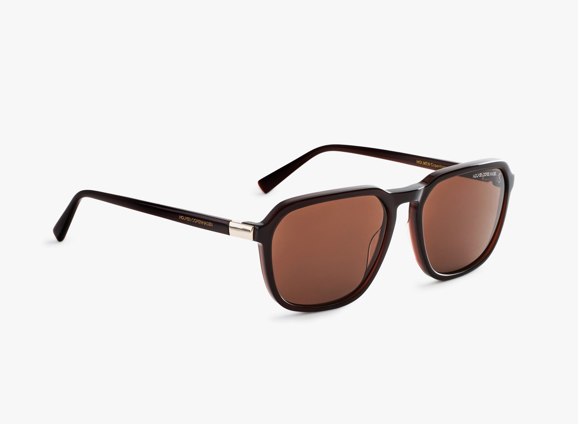 TRIANGLEN MILKY DARK BROWN SUNGLASSES