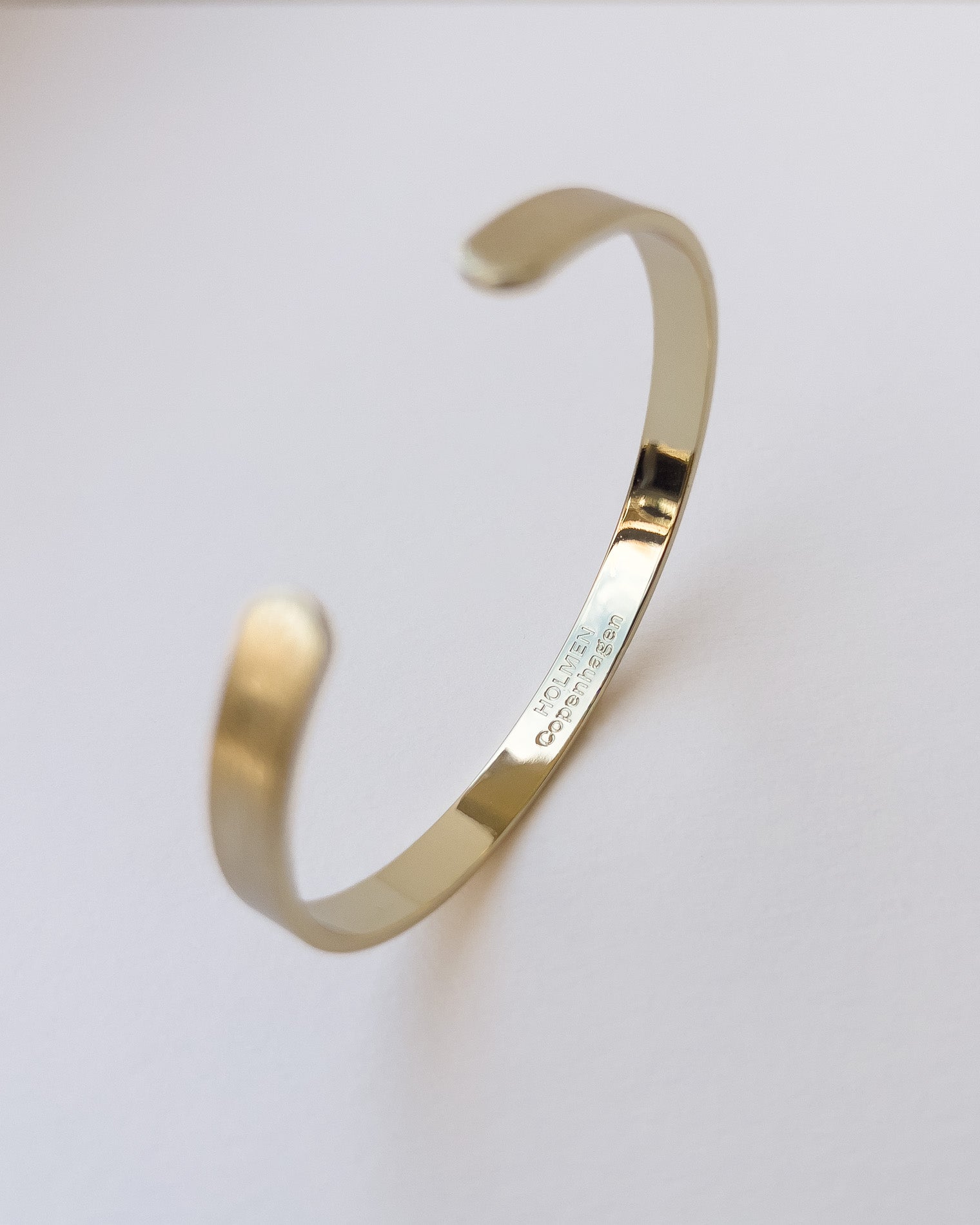 City bracelet brushed 6mm gold