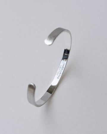 City bracelet brushed 6mm silver