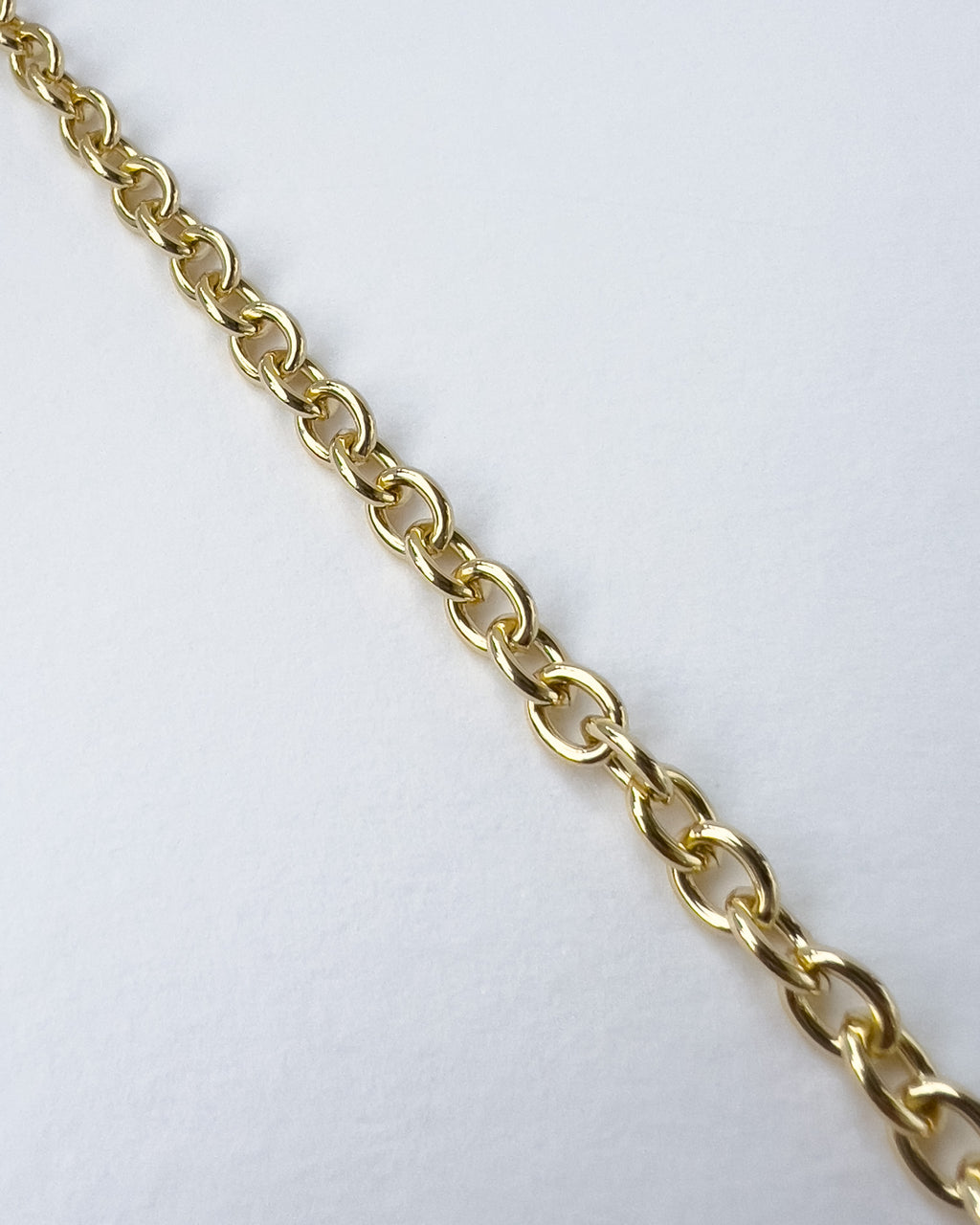 ØBRO CABLE BRACELET GOLD 4MM