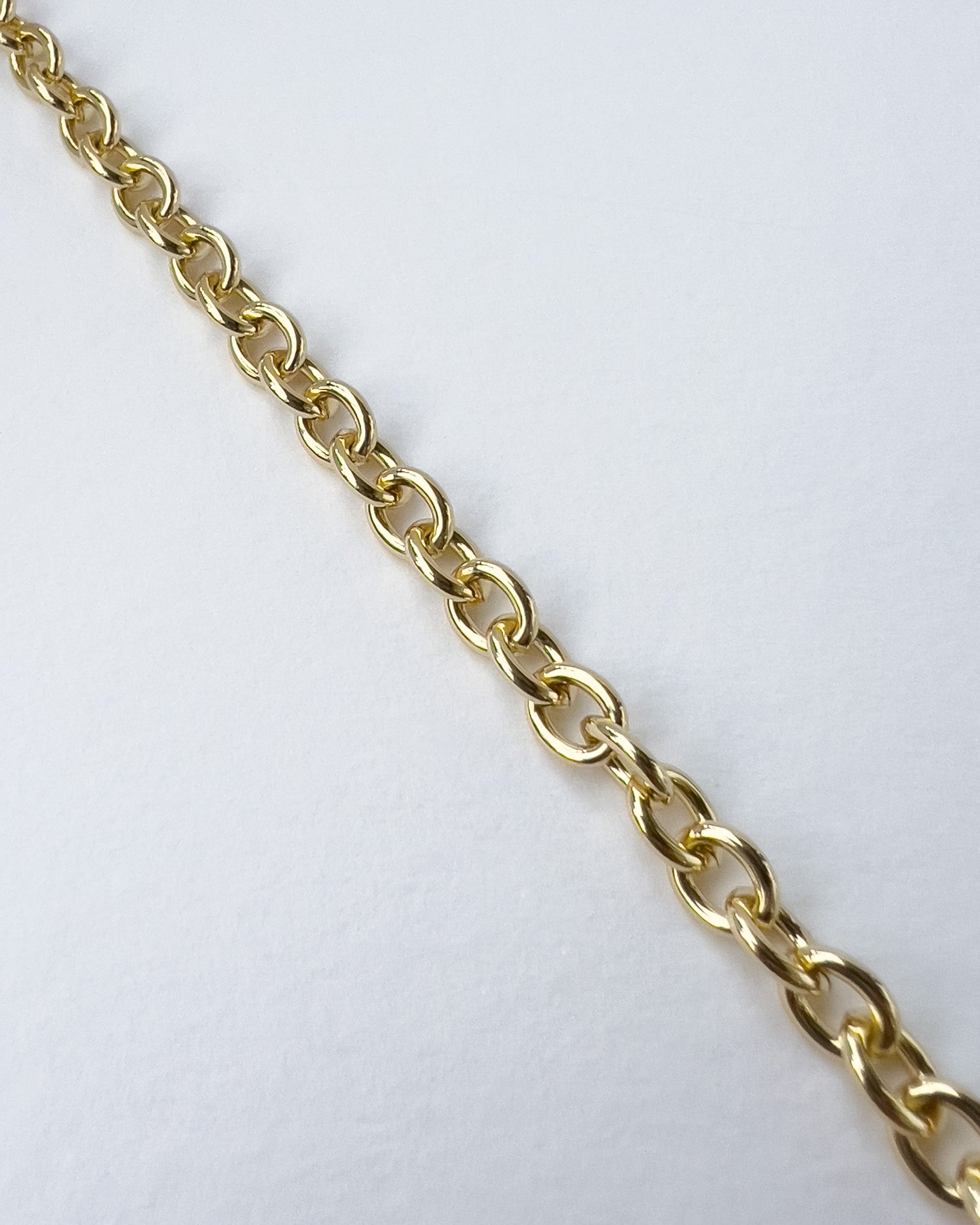 ØBRO CABLE BRACELET GOLD 4MM
