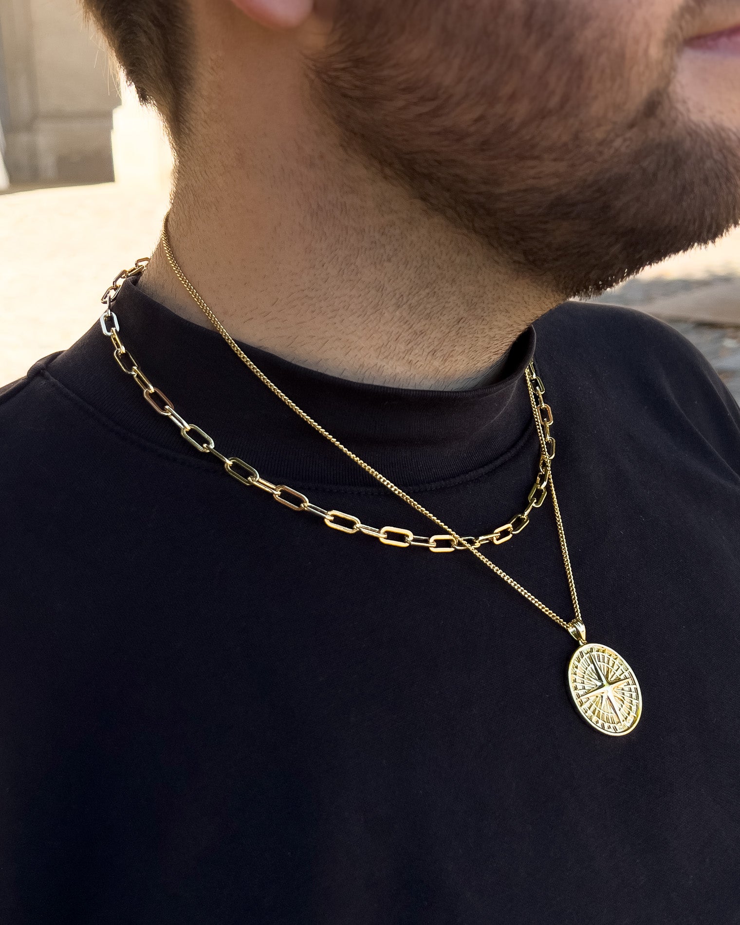 TRIANGLEN NECKLACE 5MM GOLD