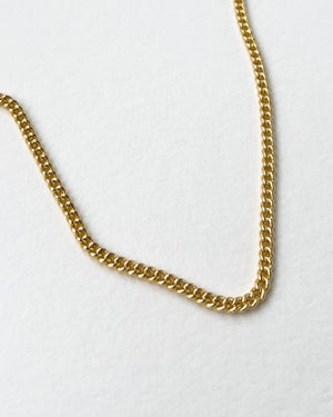 TRIANGLEN CUBAN NECKLACE 3MM GOLD