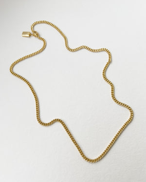 TRIANGLEN CUBAN NECKLACE 3MM GOLD